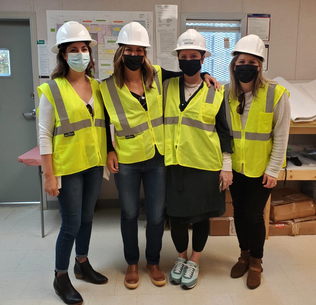 Women in New Development and Construction at a Fairfield construction site.