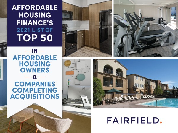 Fairfield ranked on the 2021 Affordable Housing Finance's Top 50