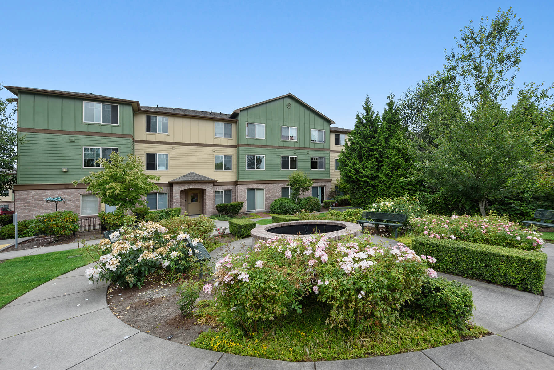 Alderwood courtyard