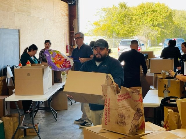 Volunteering at the Food Bank