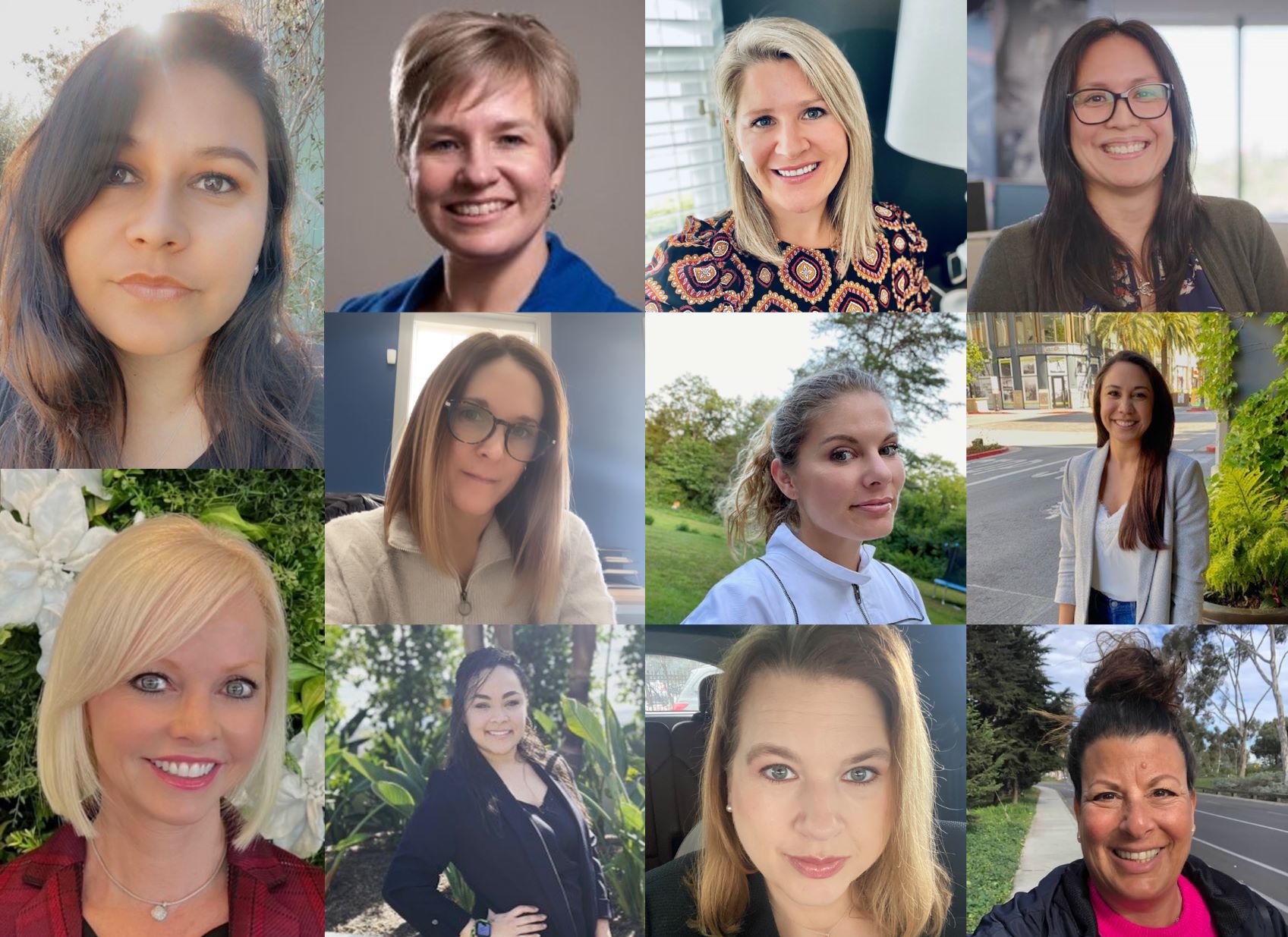 A collage of women Fairfield associates celebrating International Women's Day.