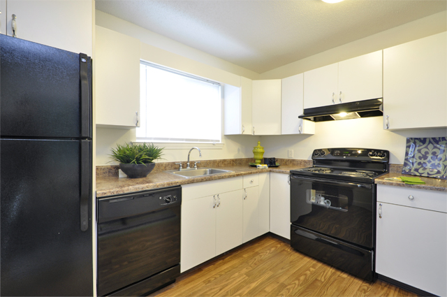 Kitchen at Windshire Terrace Apartments in Middletown, CT.