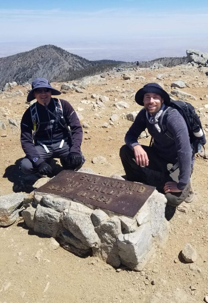 Peter hikes locally in San Diego