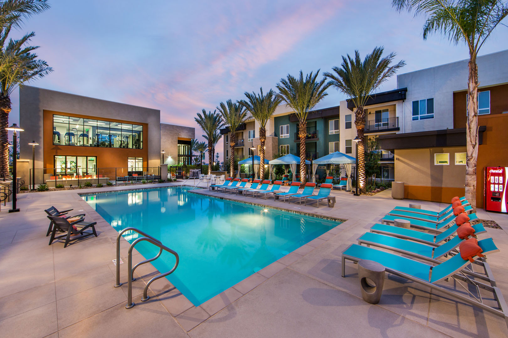 Pulse pool at night